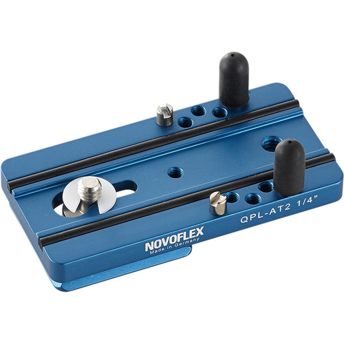 Novoflex QPL -AT 2 1/4 7.87cm Arca-Type Quick Release Plate for Q-System with Two Anti-Twist Pins and 1/4″ & 3/8″ Screws Camera Support Systems | NOVOFLEX Australia |