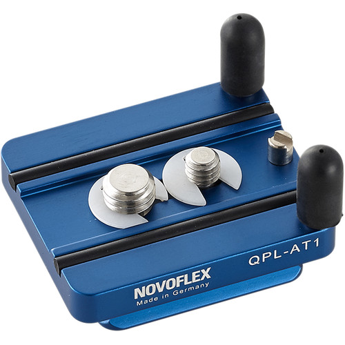 Novoflex QPL-AT1 Arca-Type Quick Release Plate for Q=Base System, 5cm Long – with 1/4-20″ & 3/8″ Screw, Video Pin and Adjustable Anti-Twist Pins Camera Support Systems | NOVOFLEX Australia |